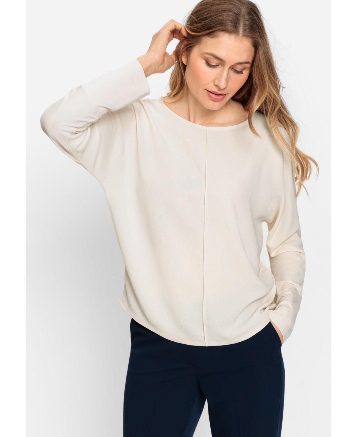 Women's Long Sleeve Mixed Media T-Shirt Product Image