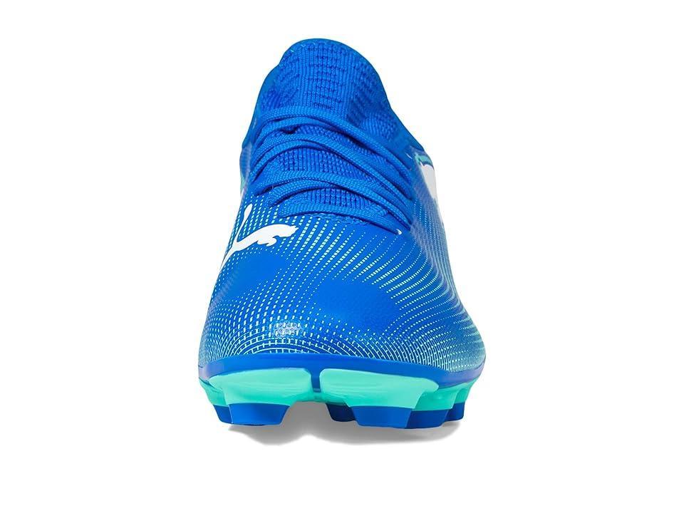 PUMA Future 7 Play Fg/Ag (Hyperlink -Mint-Puma White) Men's Soccer Shoes Product Image