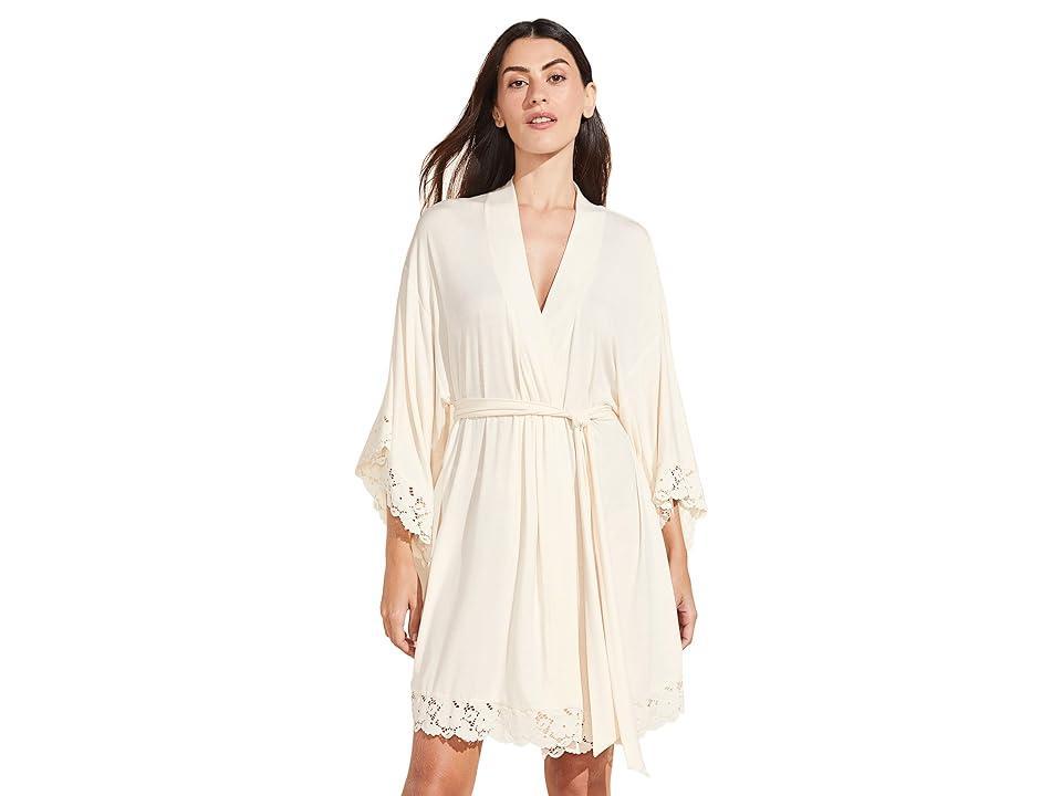 Eberjey Naya - The Mademoiselle Kimono Robe (Ivory) Women's Pajama Product Image