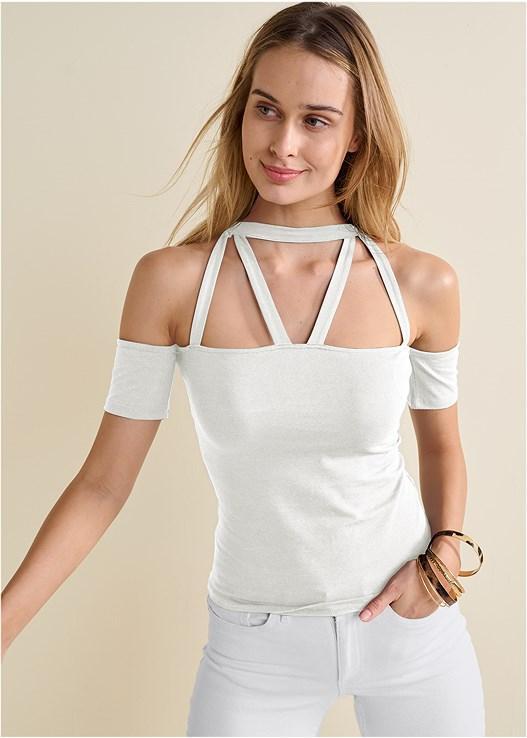 Strappy Open Shoulder Top product image