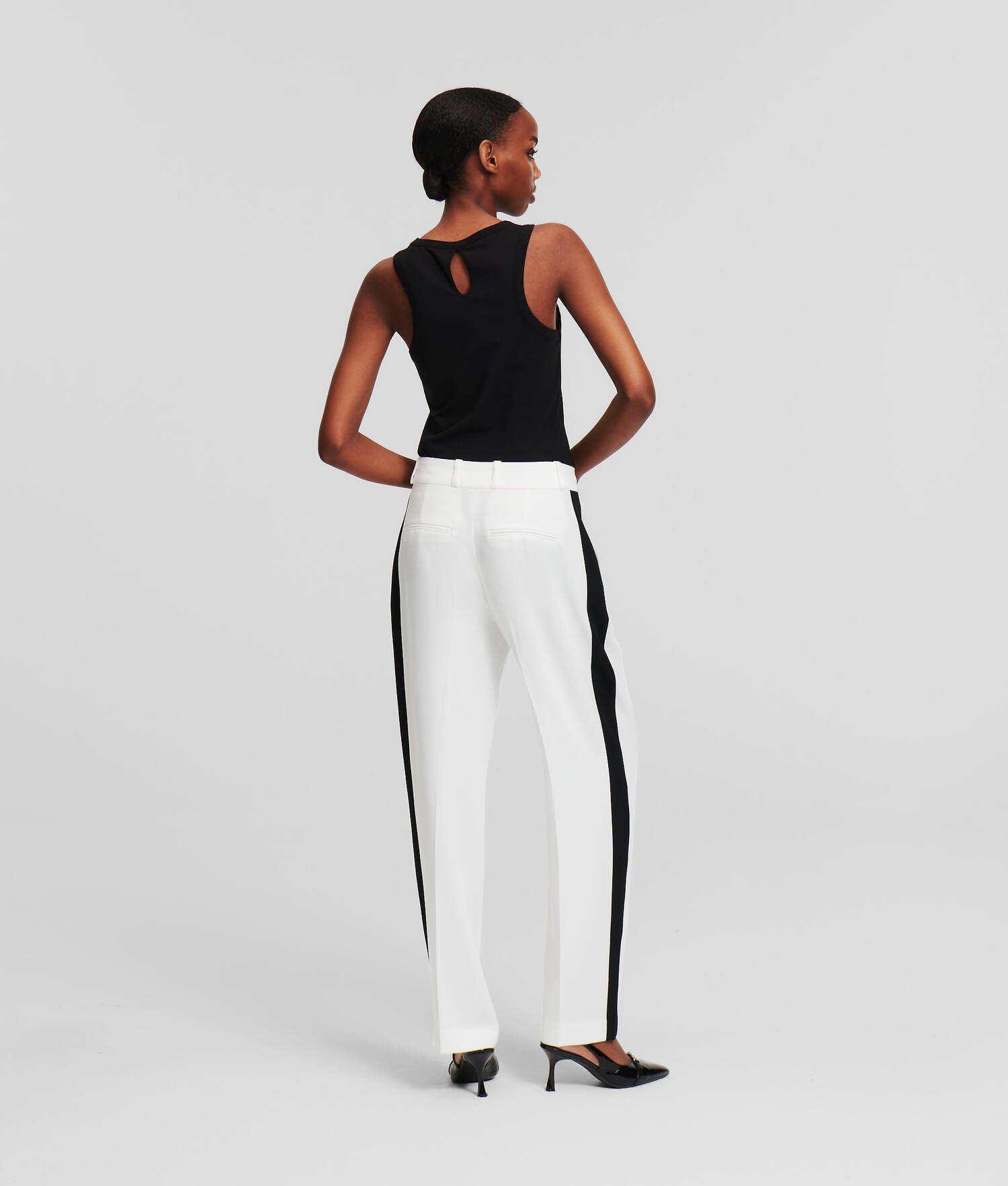 CONTRAST PANELED TAILORED PANTS  Product Image