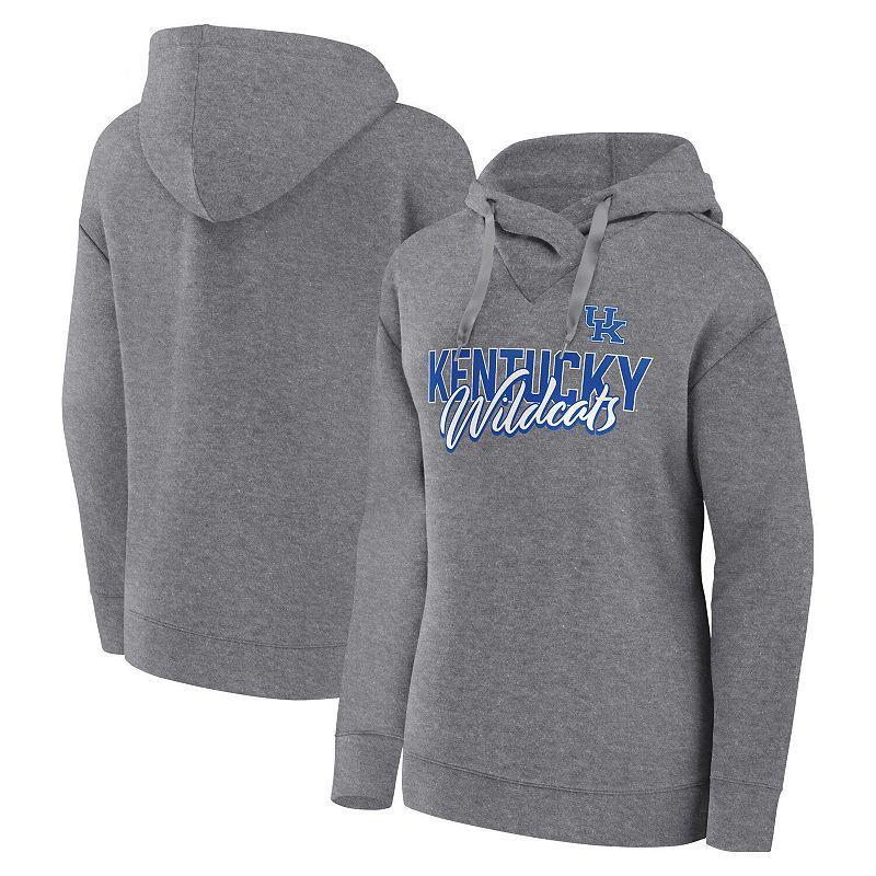 Womens Fanatics Branded Heather Gray Miami Hurricanes Script Favorite Pullover Hoodie Grey Product Image