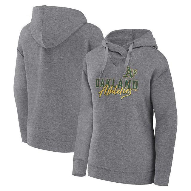 Womens Fanatics Heather Gray Florida Gators Script Favorite Pullover Hoodie Product Image