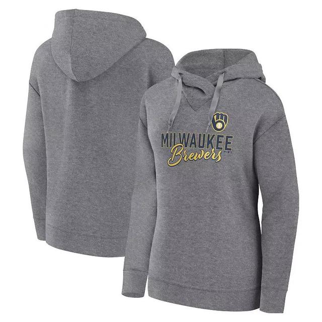 Womens Profile Heather Gray Detroit Tigers Plus Size Pullover Hoodie Product Image