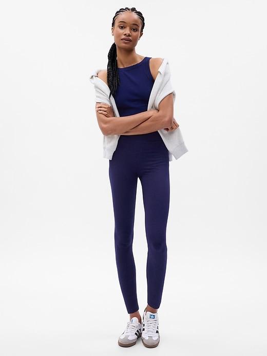 GapFit Brushed Tech Jersey Leggings Product Image