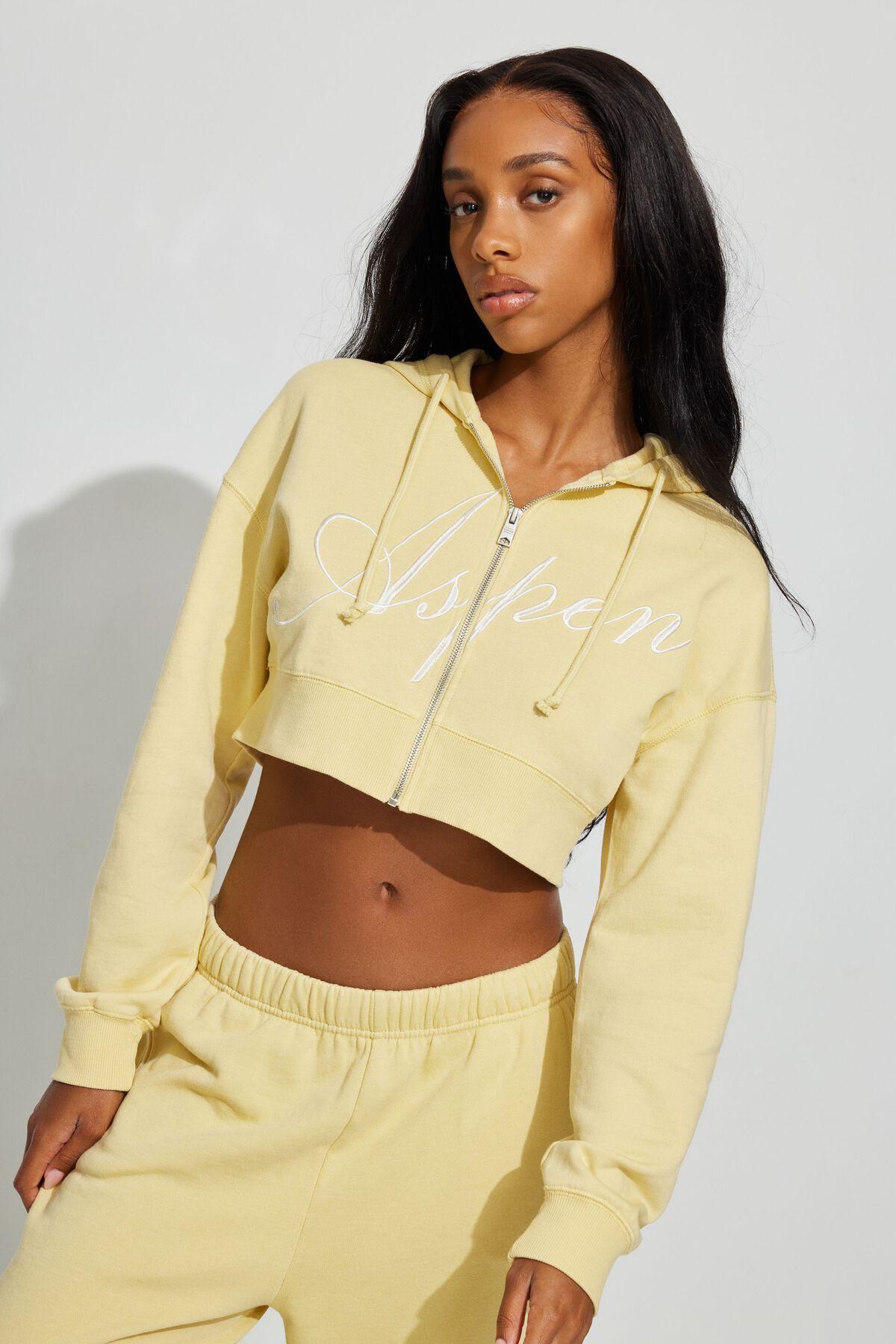 Cropped Zip Up Hoodie Product Image