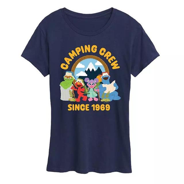 Womens Sesame Street Camping Crew 1969 Graphic Tee Product Image