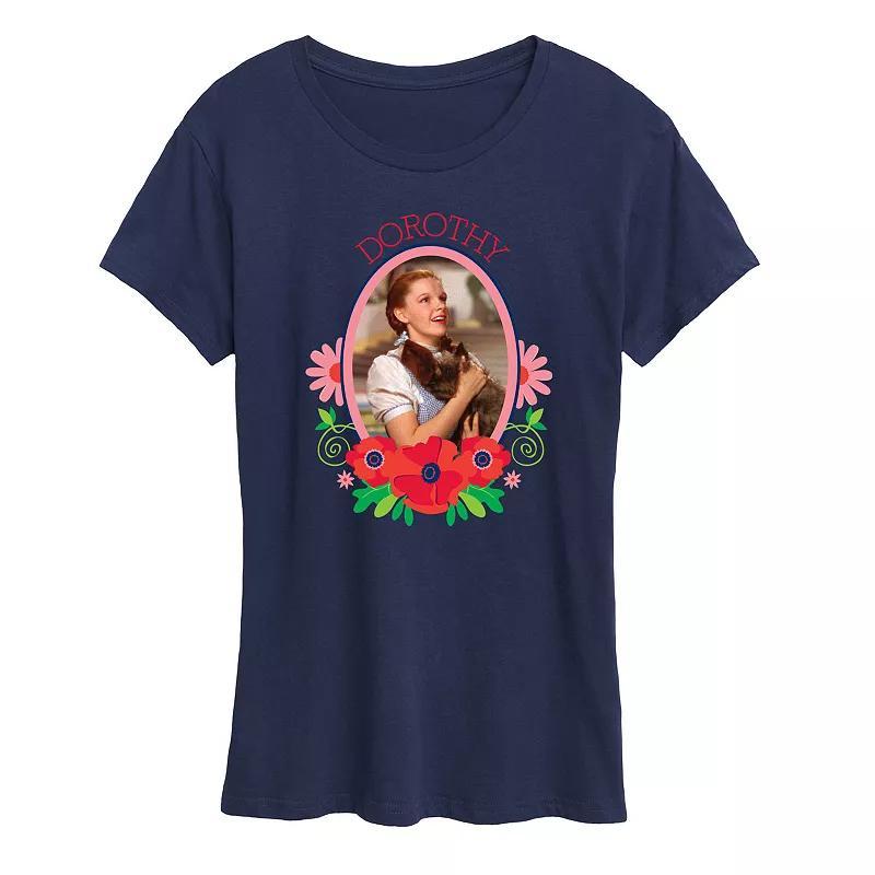 Womens Wizard of Oz Dorothy Graphic Tee, Girls Blue Product Image