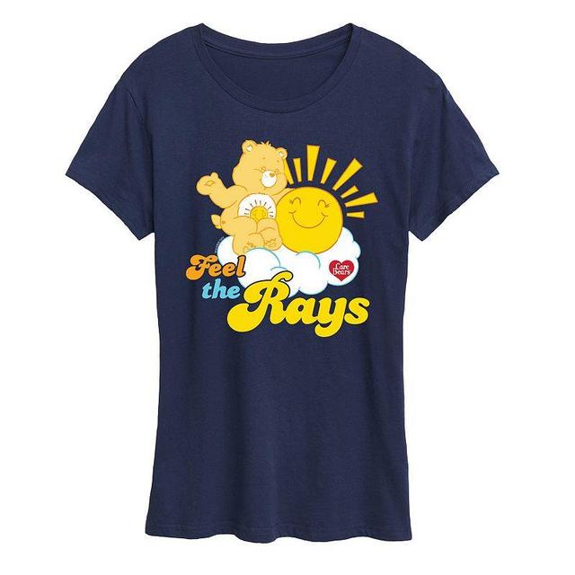 Womens Care Bears Feel The Rays Graphic Tee, Girls Blue Product Image