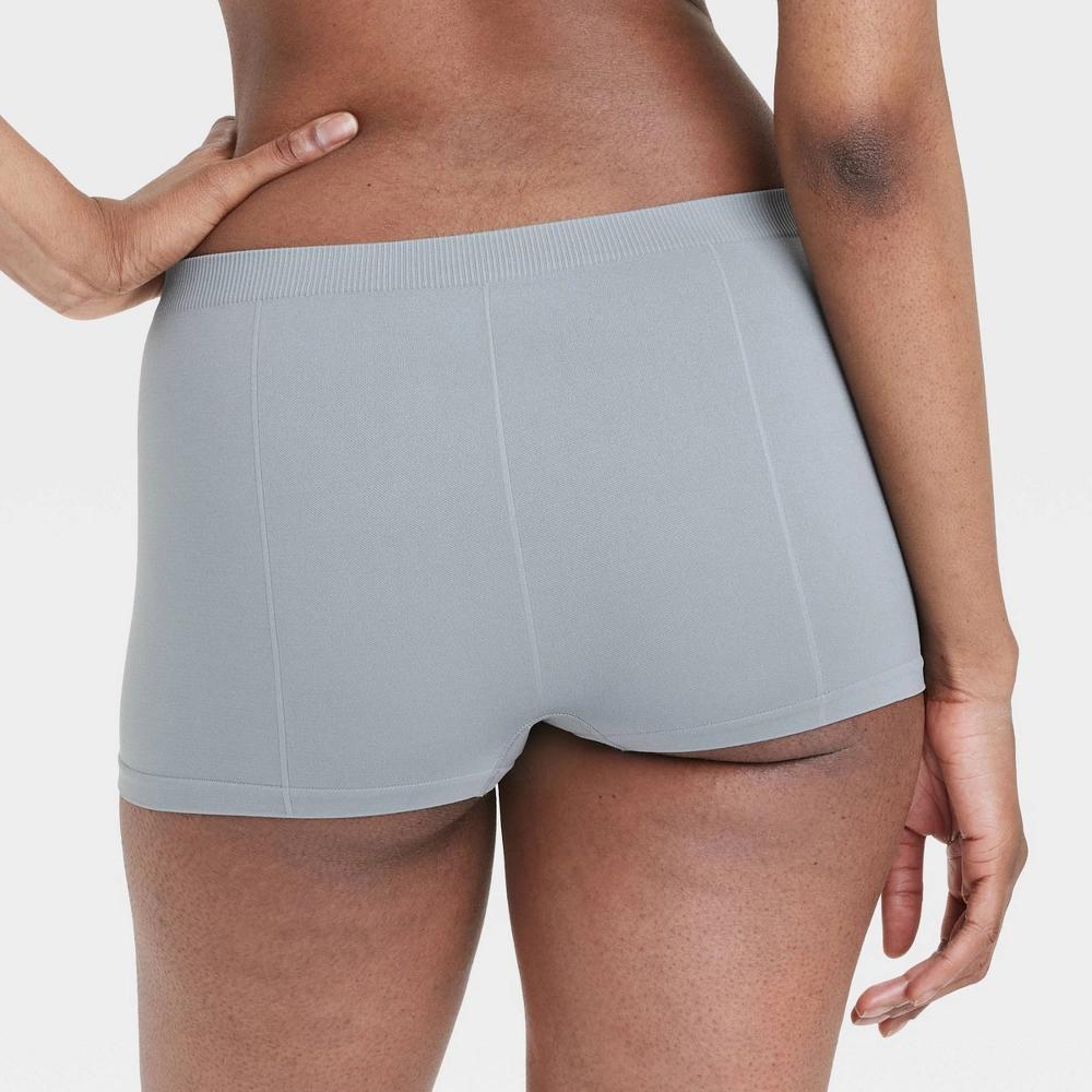 Women's Seamless Boy Shorts - Colsie™ Gray XS Product Image