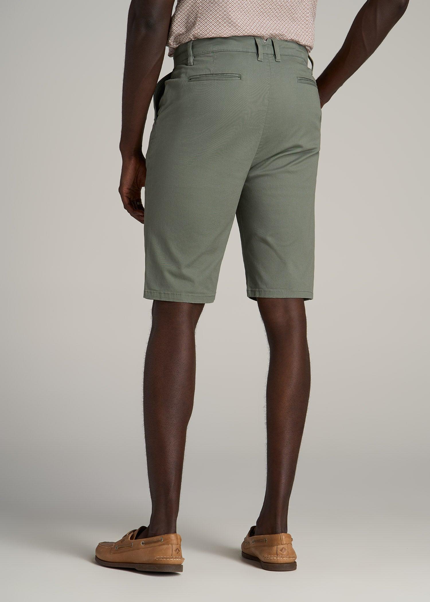 Chino Shorts for Tall Men in Wreath Green Product Image