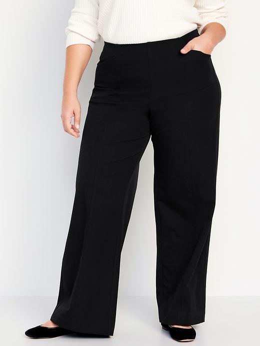 High-Waisted Pull-On Pixie Wide-Leg Pants Product Image