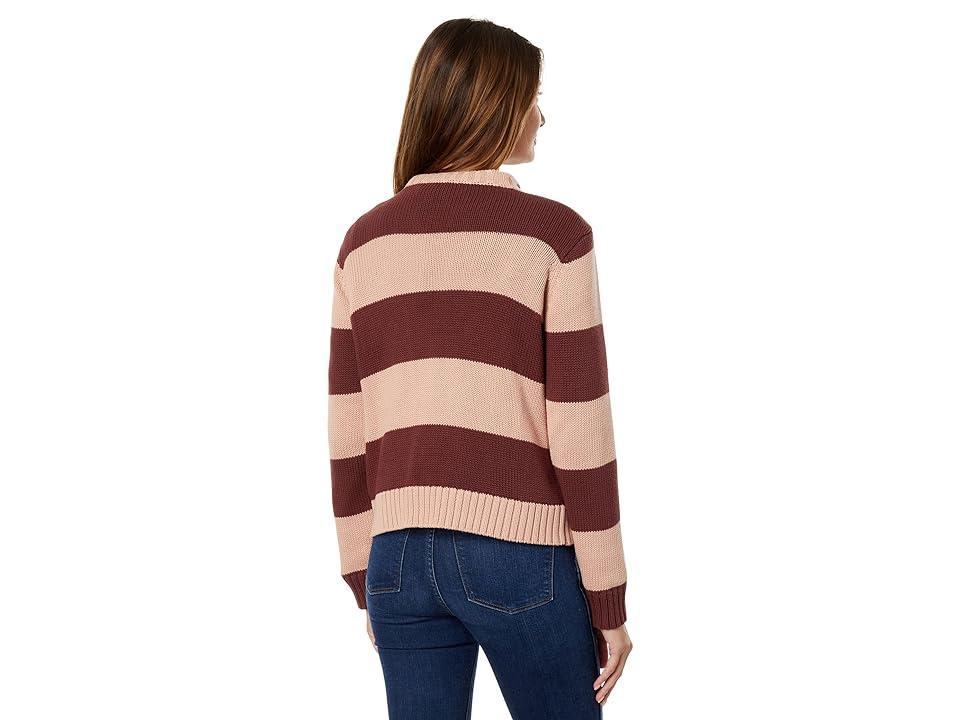 Pendleton Sellwood Stripe Pullover (Mahogany Rose/Brandied Plum) Women's Clothing Product Image