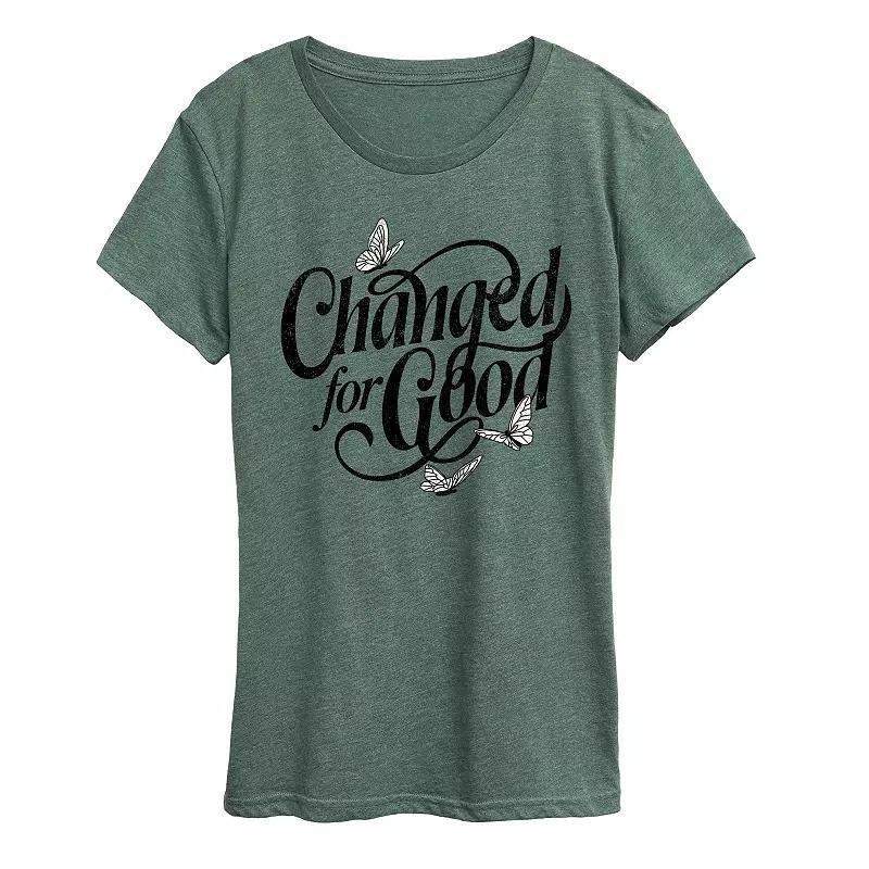 Womens Changed For Good Butterflies Grey Green Product Image