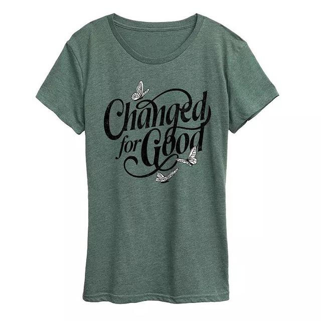 Womens Changed For Good Butterflies Grey Green Product Image