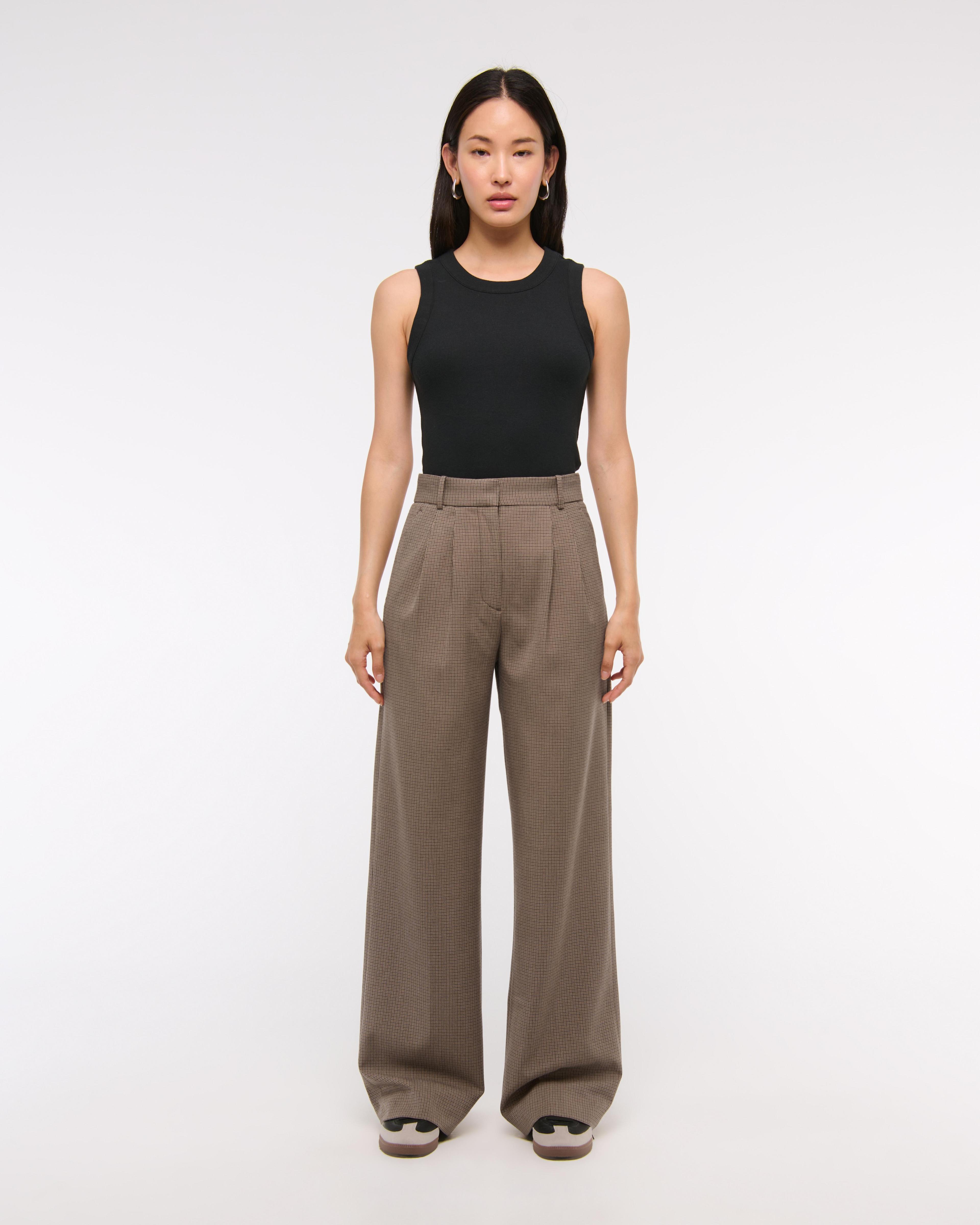 A&F Sloane Tailored Wide Leg Pant Product Image