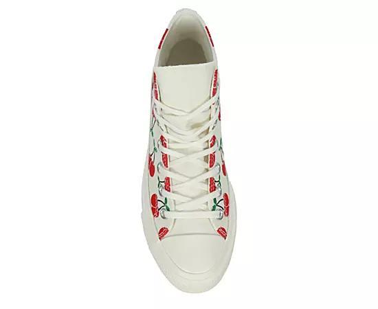 Womens Converse Chuck Taylor All Star Lift Hi Sneaker - Egret / Cherries Product Image