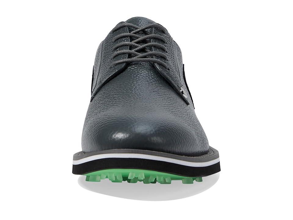 GFORE Men's Gallivanter Pebble Leather Two Tone Golf Shoes (Charcoal) Men's Shoes Product Image