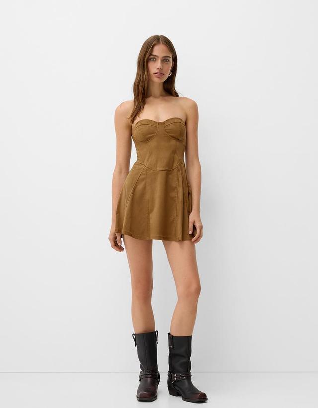 Faux suede mini dress Product Image