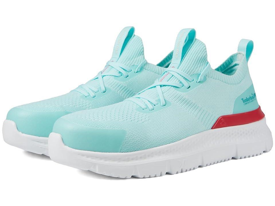 Timberland PRO Setra Knit Composite Safety Toe (Seafoam/Red) Women's Shoes Product Image