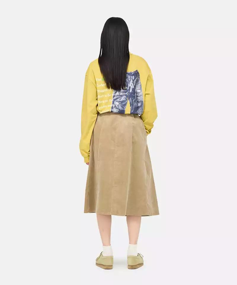 Paneled Midi Skirt Product Image