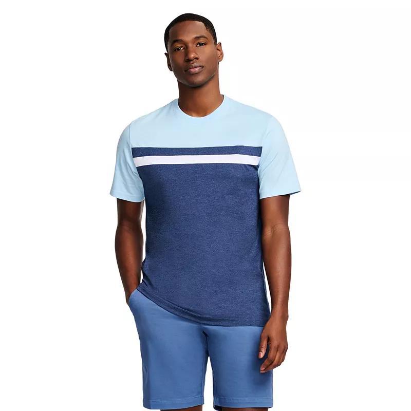 Mens IZOD Saltwater Color Blocked Short Sleeve Crewneck T-Shirt Product Image