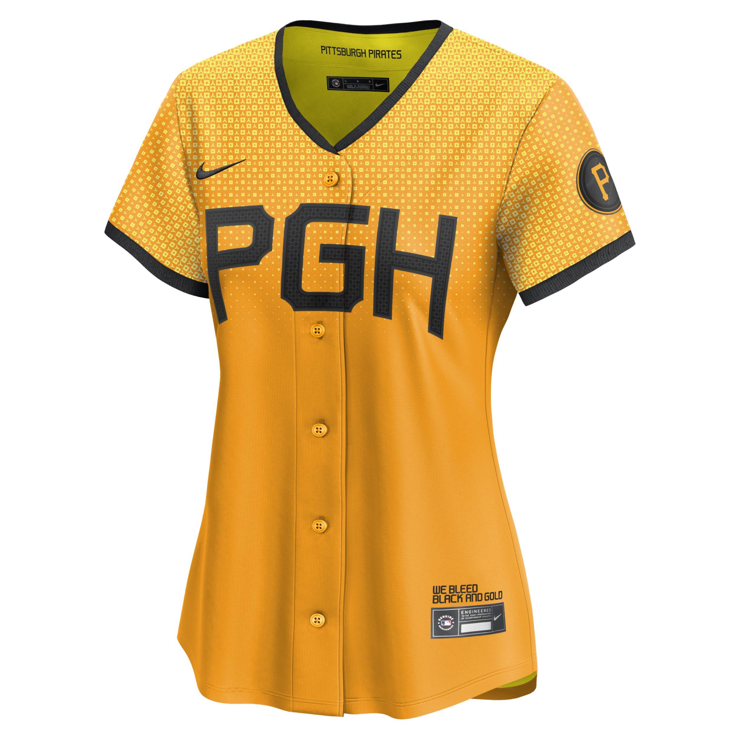 Roberto Clemente Pittsburgh Pirates City Connect Nike Women's Dri-FIT ADV MLB Limited Jersey Product Image