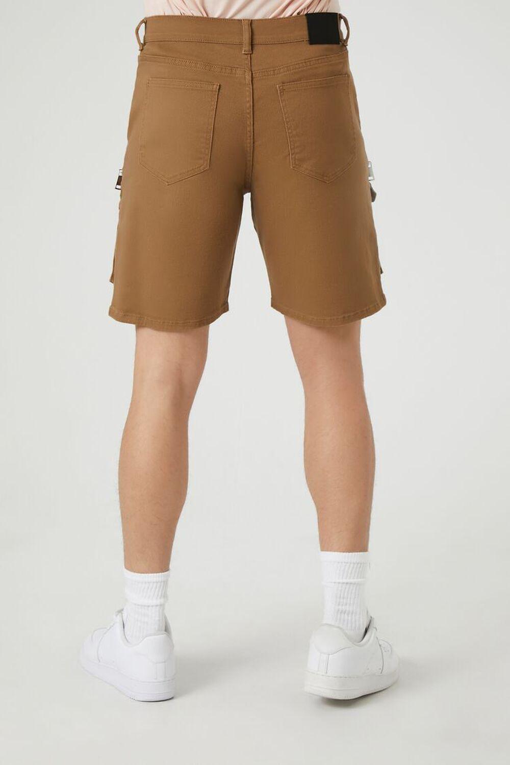 Mid-Rise Denim Cargo Shorts | Forever 21 Product Image