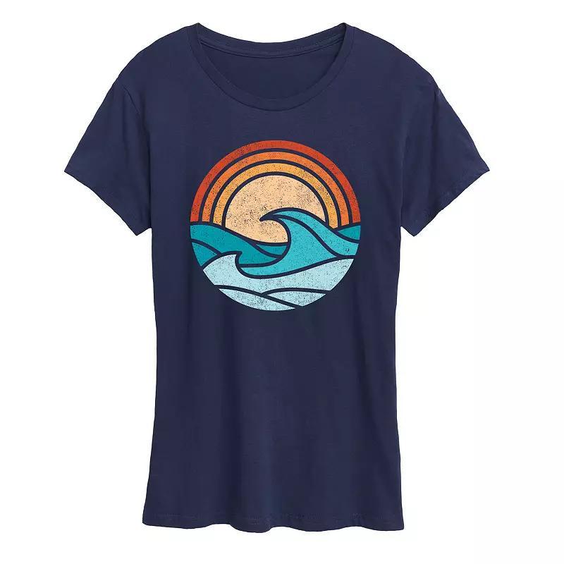 Womens Wave Scene Graphic Tee Product Image