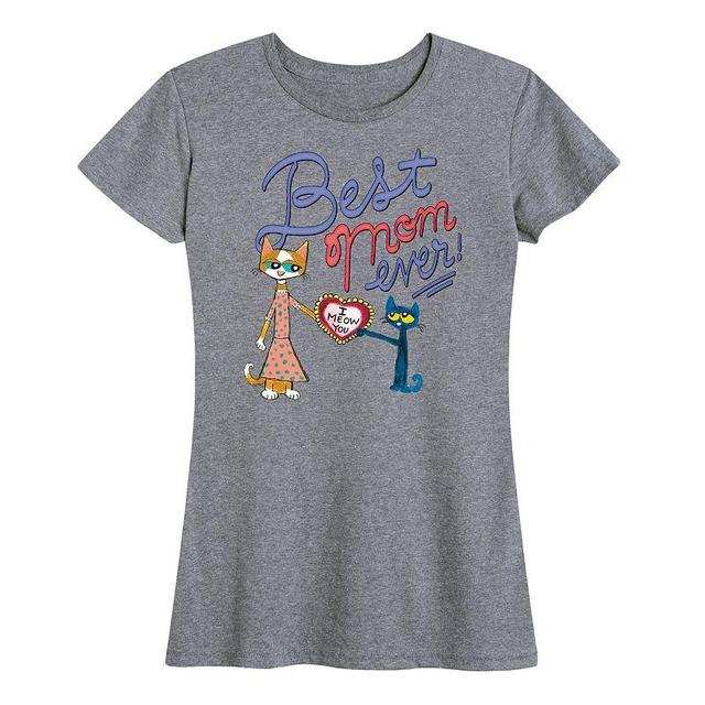 Womens Pete The Cat Best Mom Ever Graphic Tee Product Image