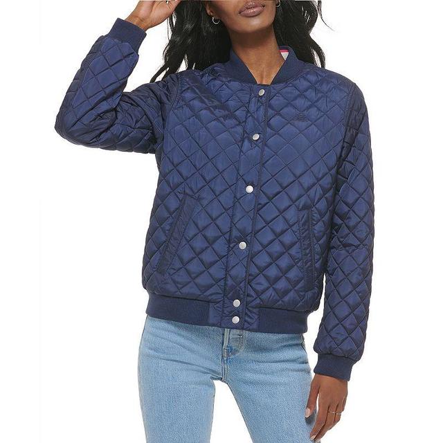 Womens Levis Diamond Quilted Bomber Jacket with Sherpa Lining Product Image