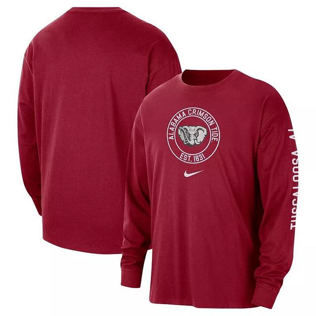 Mens Nike Crimson Alabama Crimson Tide Heritage Max90 Long Sleeve T-Shirt Product Image