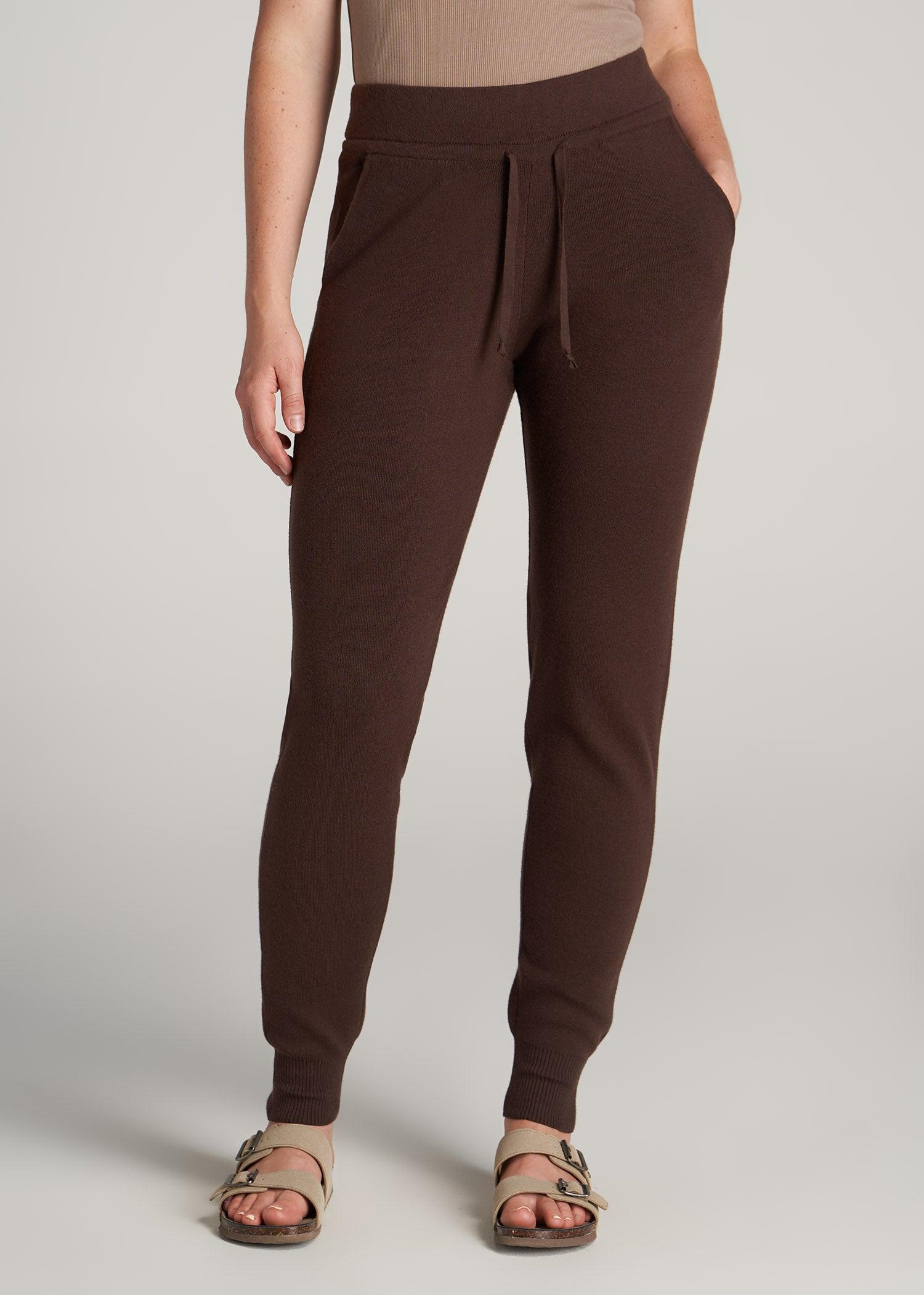 Women's Tall Knit Lounge Jogger in Chocolate Female Product Image