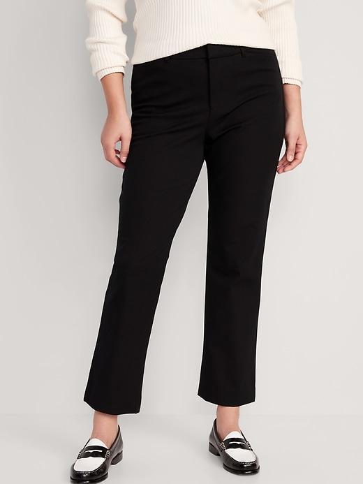 High-Waisted Pixie Straight Pants Product Image