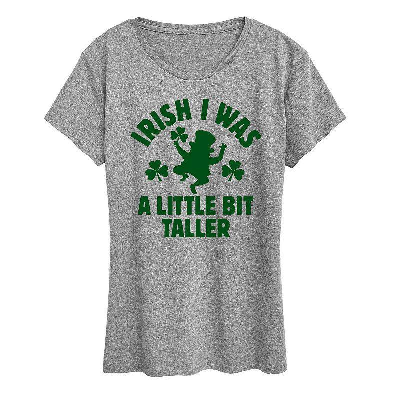 Womens Irish I Was a Little Bit Taller Graphic Tee, Girls Product Image