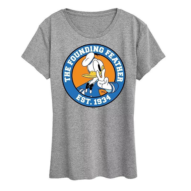 Disneys Donald Duck Womens The Founding Feather Graphic Tee Product Image