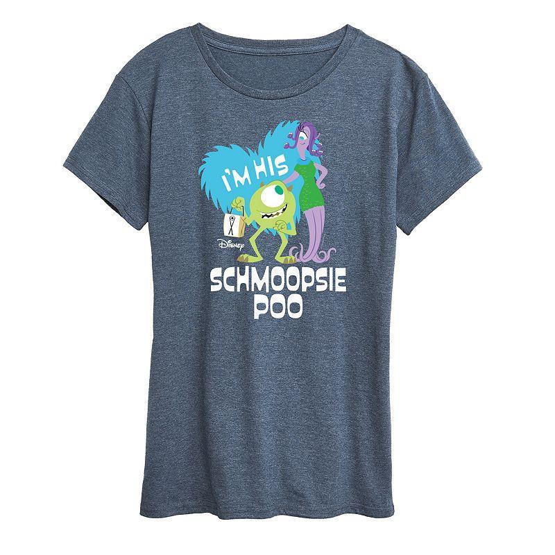 Disney / Pixars Monsters Inc. Womens Schmoopsie Poo Graphic Tee Blue Product Image