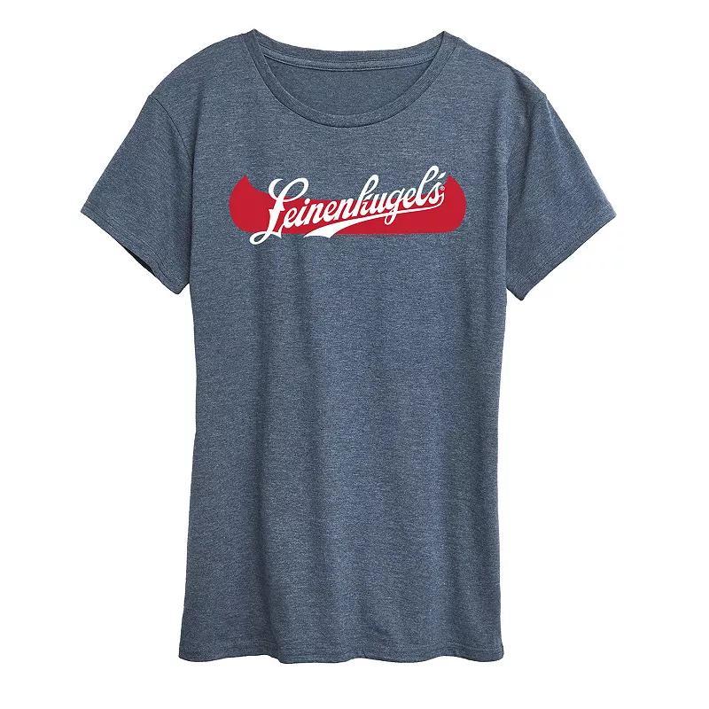 Womens Leinenkugels Canoe Logo Graphic Tee Grey Blue Product Image