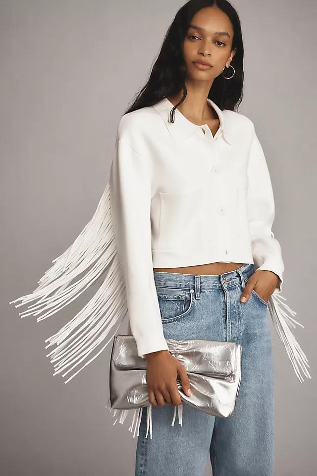 Essentiel Antwerp Gou Fringe Knit Jacket Product Image