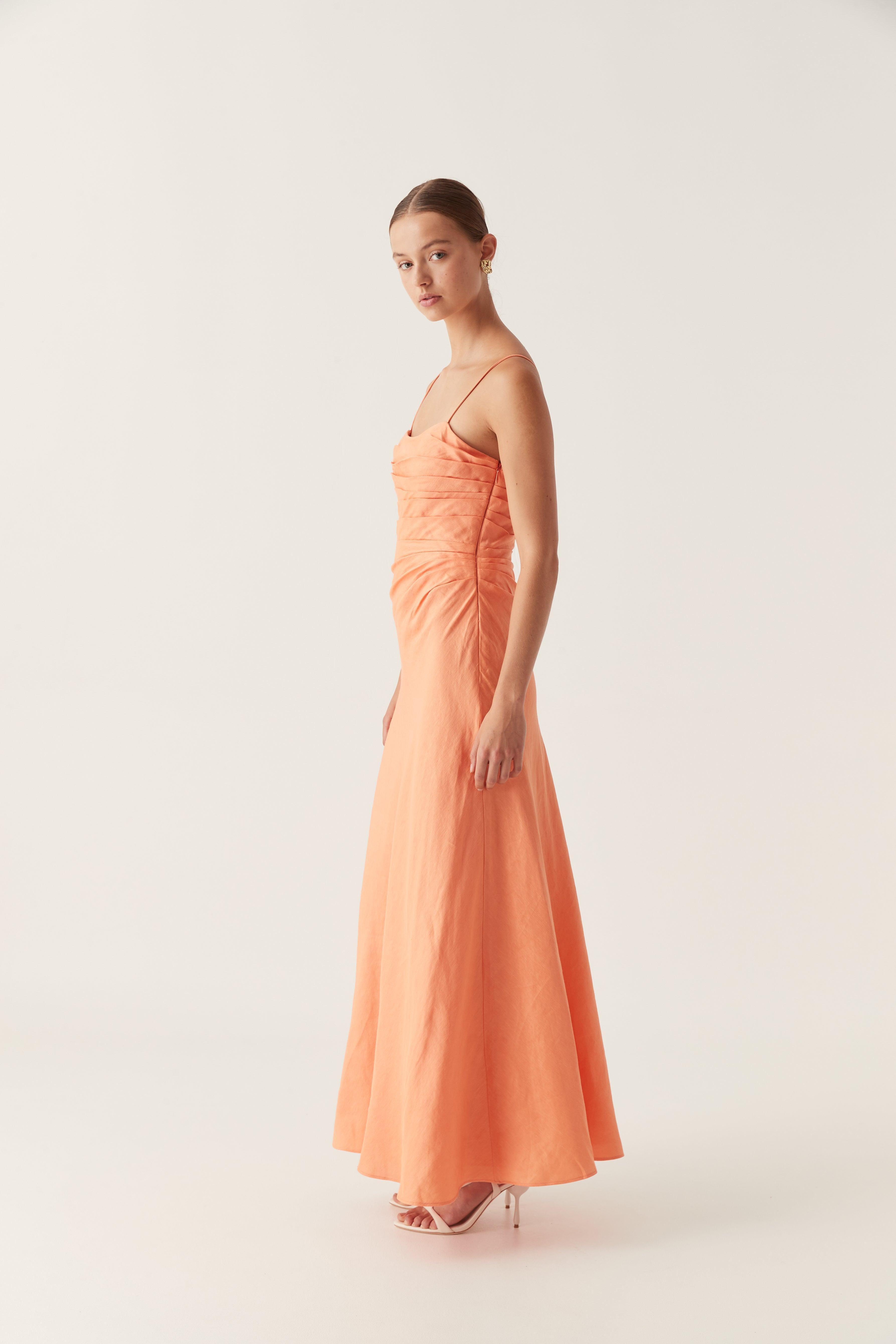 Clarice Draped Maxi Dress Product Image