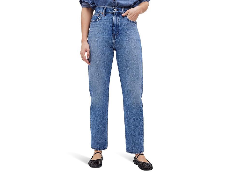 Madewell The '90s Straight Crop Jean in Hazeldell Wash (Hazdell Wash) Women's Jeans Product Image