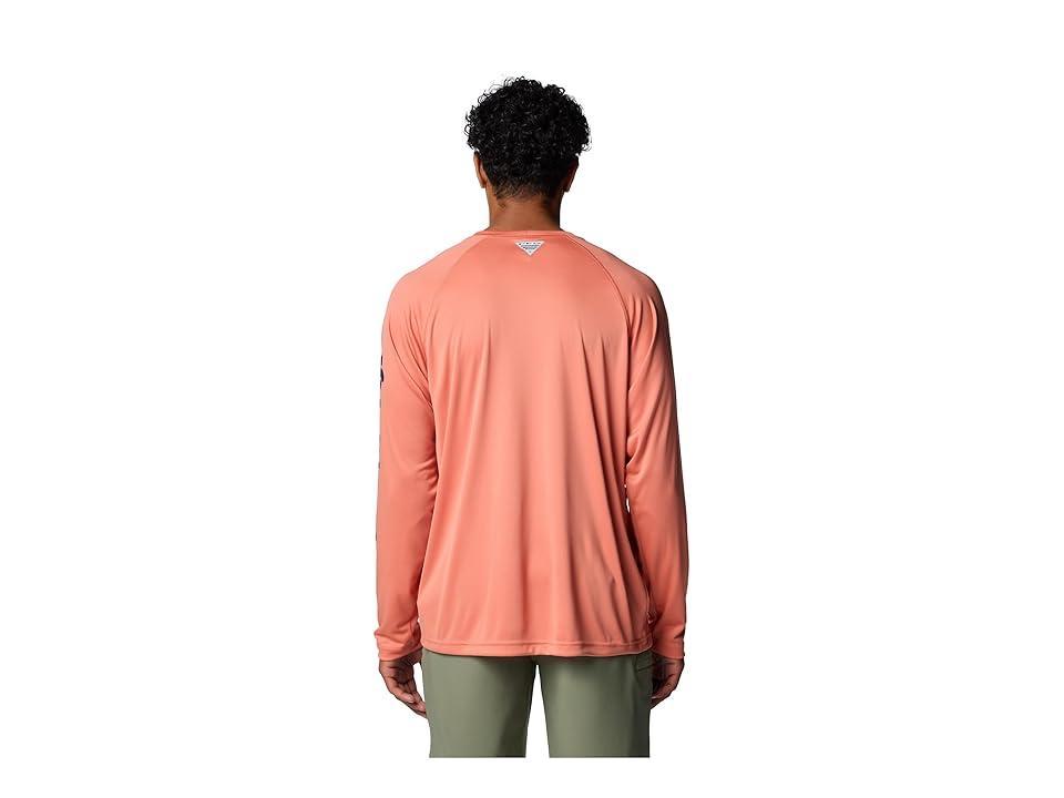 Columbia Terminal Tackle L/S Shirt (Faded Peach/Collegiate Logo) Men's T Shirt Product Image