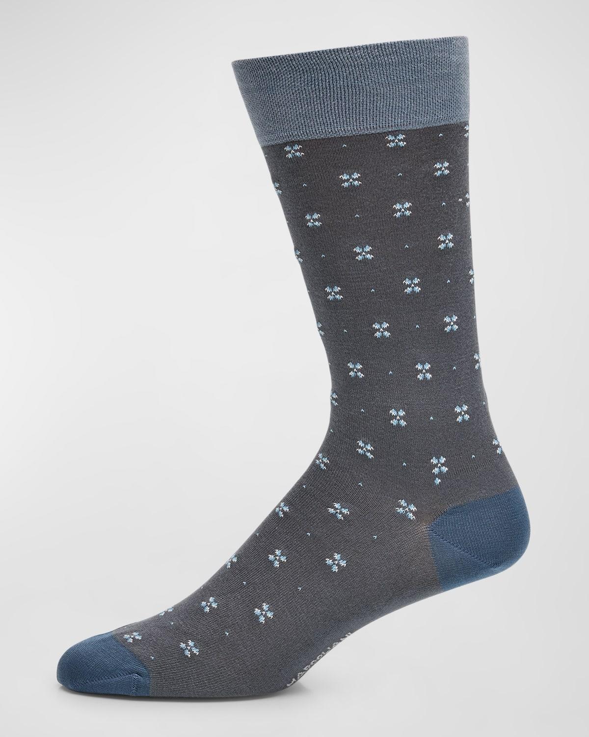 Mens Geometric Crew Socks Product Image