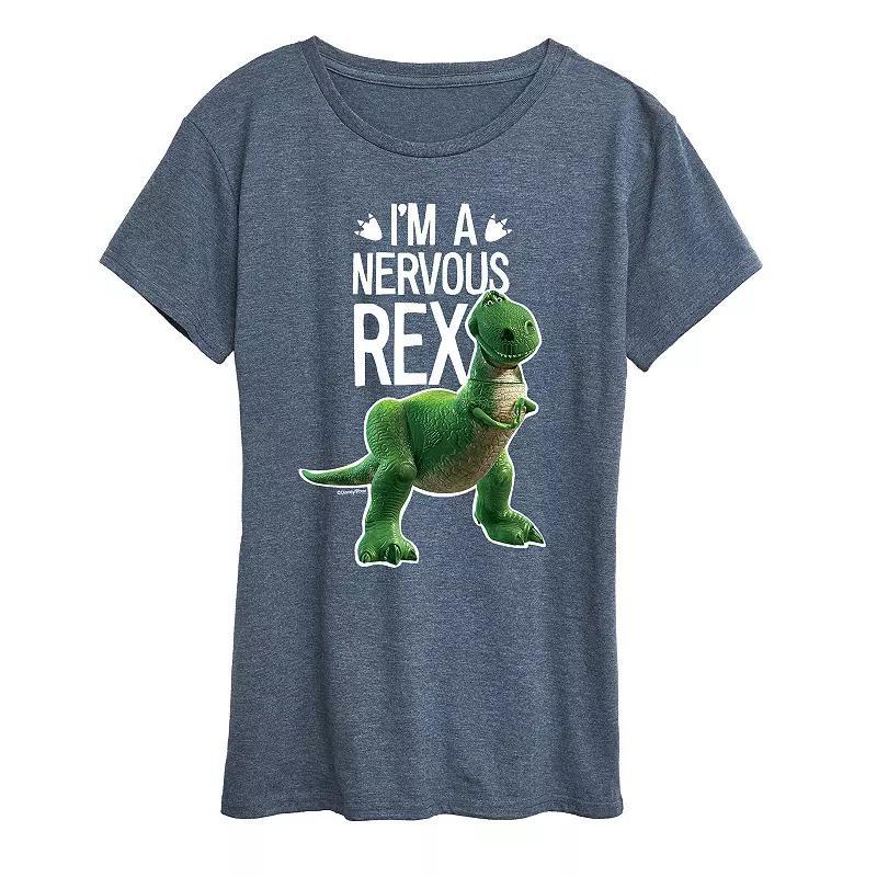 Disney / Pixars Toy Story Womens Nervous Rex Graphic Tee, Girls Product Image