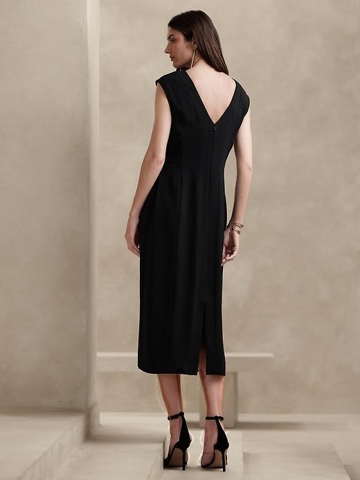 Laurana Crepe Midi Dress Product Image