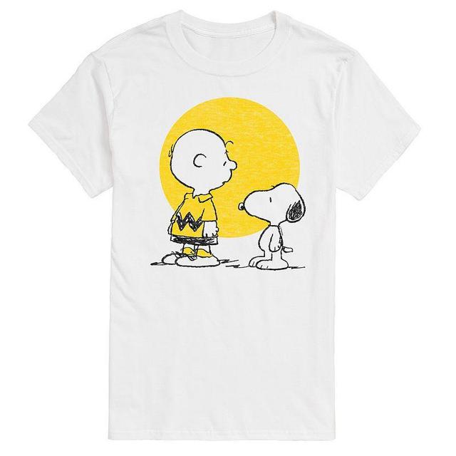 Mens Peanuts Charlie Snoopy Hearts Graphic Tee Product Image