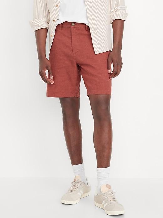 Rotation Chino Linen-Blend Shorts -- 8-inch inseam Product Image