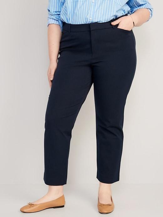 High-Waisted Pixie Straight Pants Product Image