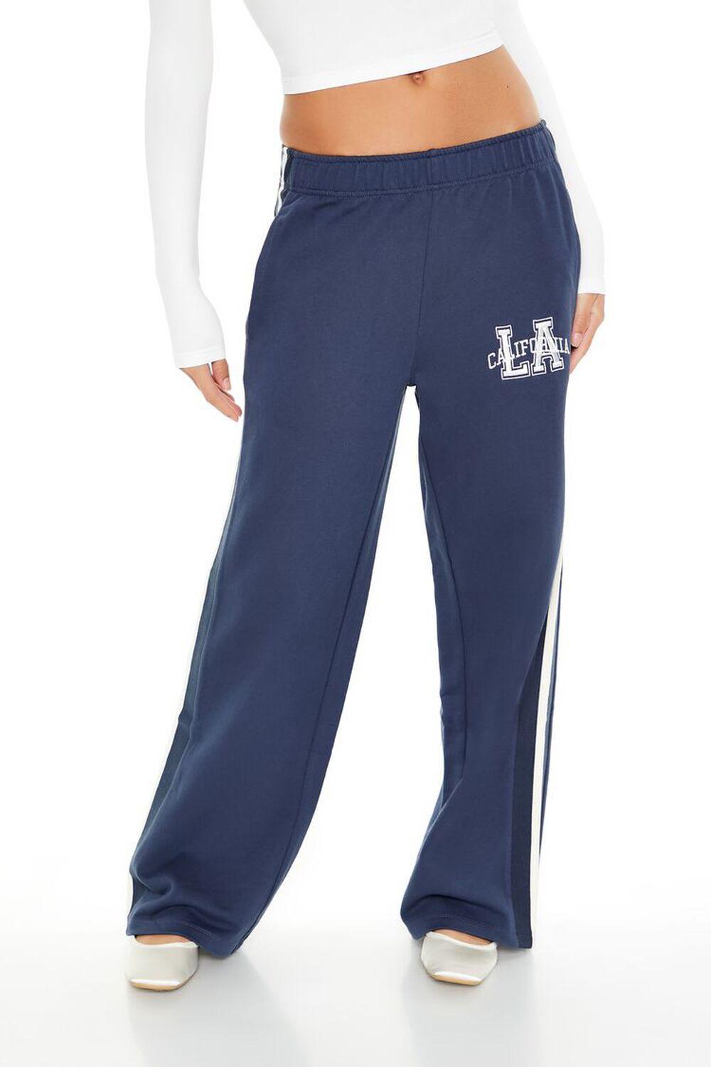 Embroidered LA Mid-Rise Pants | Forever 21 Product Image