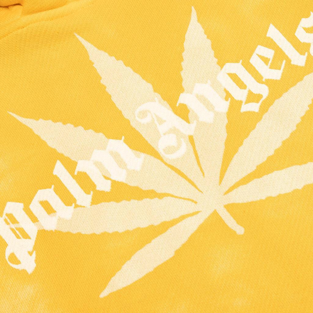 Leaf Tie Dye Hoodie - Yellow Male Product Image